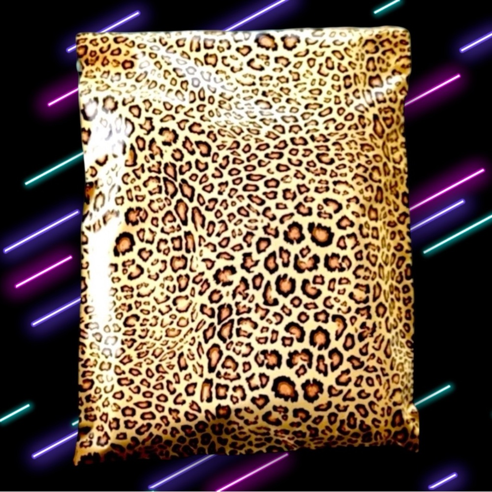 ( Quantity 25 6x9 ) Leopard Animal Print Poly Mailers Bag Shipping Envelope